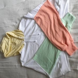 Oversized Hollister cropped hoodie